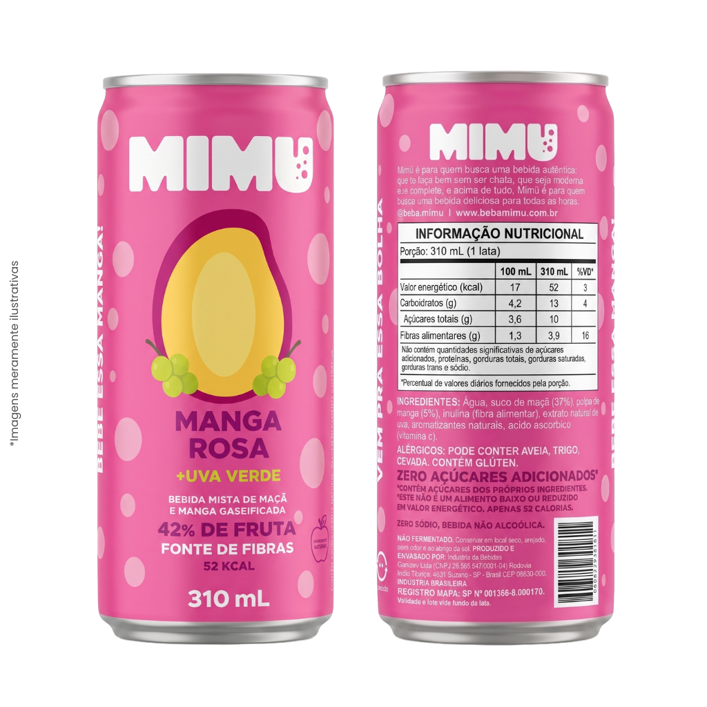 Mimü - Caixa Mista: Manga, Pêssego, Tangerina - Imagem 2